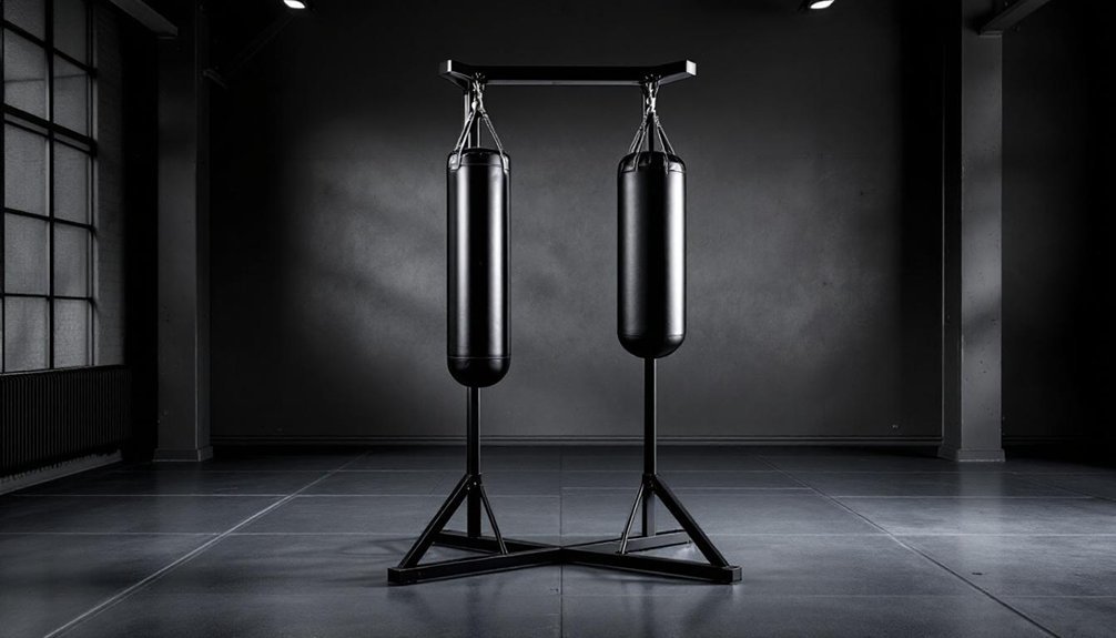 stable adjustable boxing stands