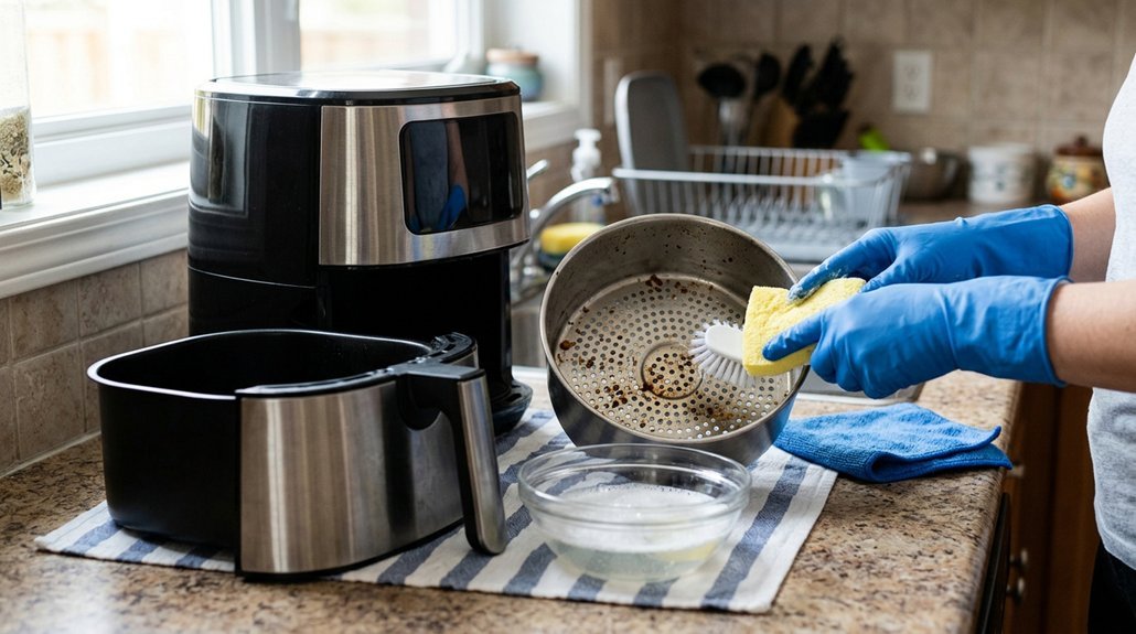 deep clean removable parts
