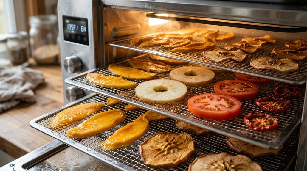 drying time varies by food
