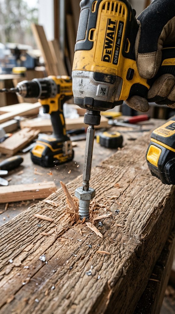 impact driver for long fasteners