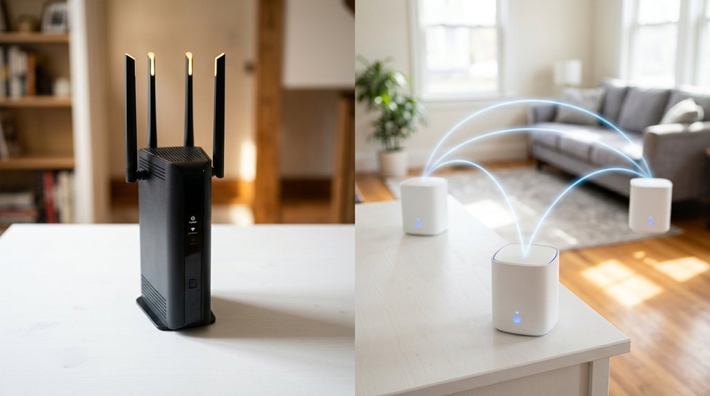 router vs mesh comparison